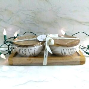 Rae Dunn Create and Inspire Set Of 2 Punch Bowls TEACHERS